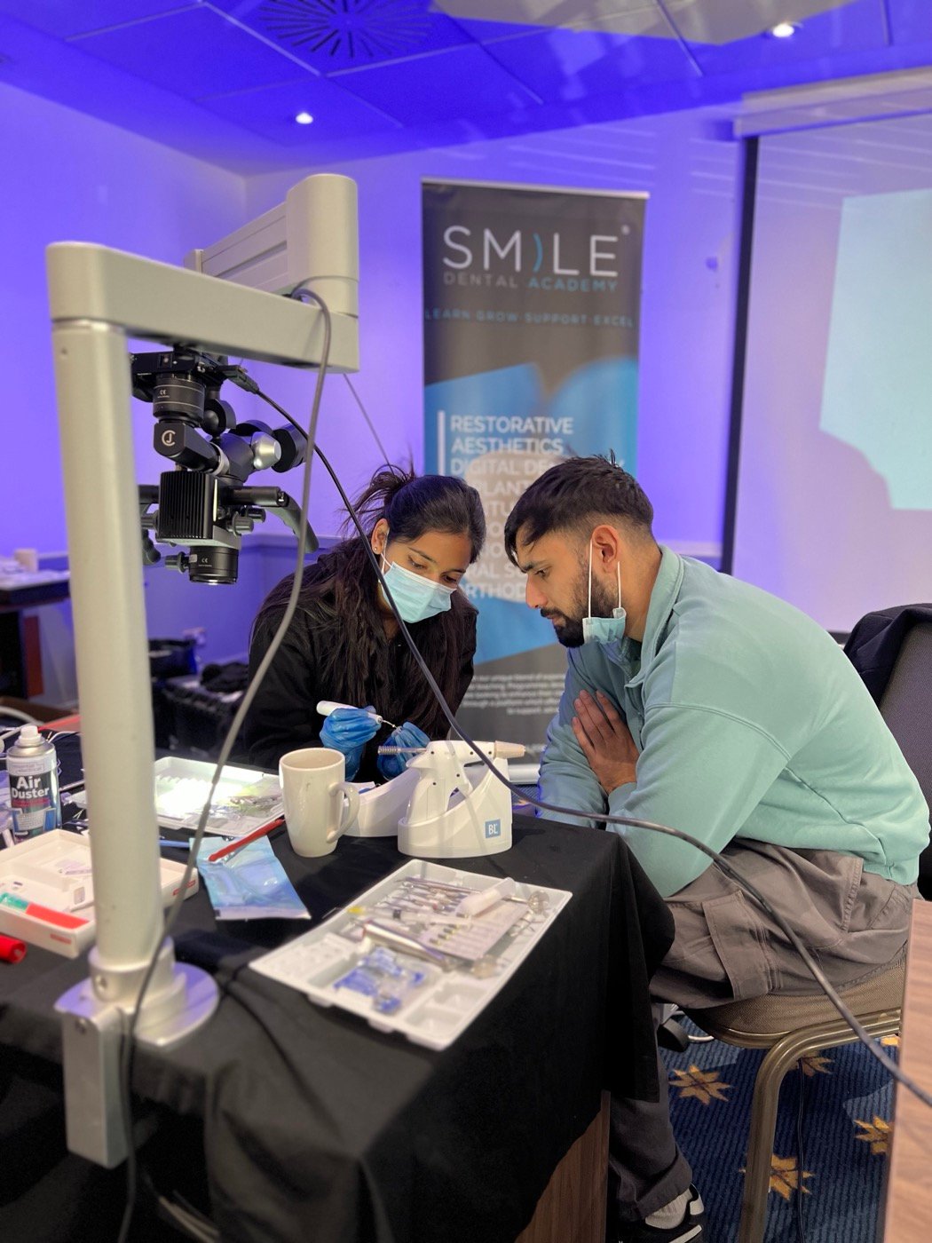 Dr. Goel at a Smile Dental Academy session